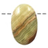 Pendentif aragonite verte Pérou A ovale (pierre trouée) + cordon - La Boite à Cailloux