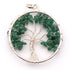 Pendentif arbre de vie aventurine verte Brésil A 40mm - La Boite à Cailloux