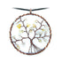 Pendentif arbre de vie citrine chauffée (améthyste chauffée) 50mm + cordon - La Boite à Cailloux
