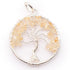 Pendentif arbre de vie citrine chauffée (améthyste chauffée) Brésil A 40mm - La Boite à Cailloux