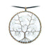 Pendentif arbre de vie cristal de roche 50mm + cordon - La Boite à Cailloux