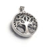 Pendentif arbre de vie obsidienne neige Mexique A - La Boite à Cailloux