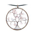 Pendentif arbre de vie quartz rose 50mm + cordon - La Boite à Cailloux