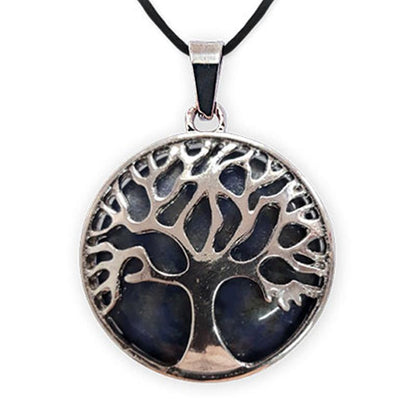 Pendentif arbre de vie sodalite Brésil A - La Boite à Cailloux