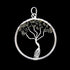 Pendentif arbre de vie tourmaline noire Brésil A 35 - 40mm - La Boite à Cailloux