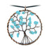 Pendentif arbre de vie turquenite 50mm + cordon - La Boite à Cailloux