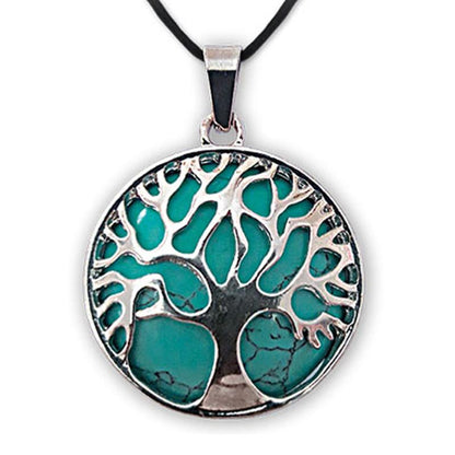 Pendentif arbre de vie turquenite Chine A - La Boite à Cailloux