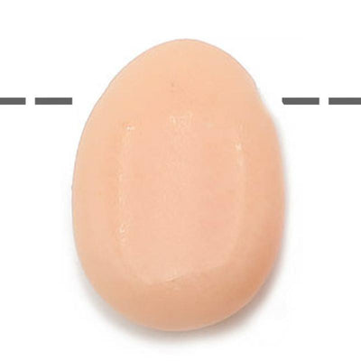 Brazil peach aventurine pendant A (holey stone) + cord