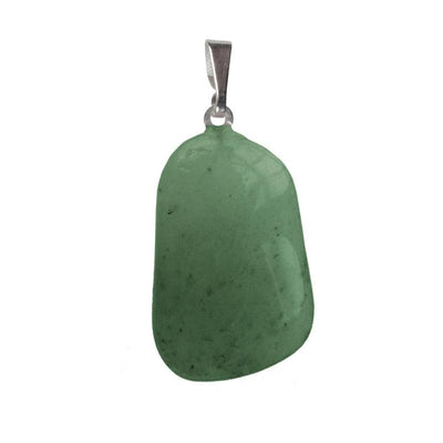Green aventurine pendant Brazil A (rolled stone)