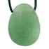 Pendentif aventurine verte Brésil A (pierre trouée) + cordon - La Boite à Cailloux