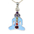 Pendentif bouddha 7chakras - La Boite à Cailloux