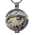 Pendentif boule jaspe dalmatien Mexique A dans cage - La Boite à Cailloux