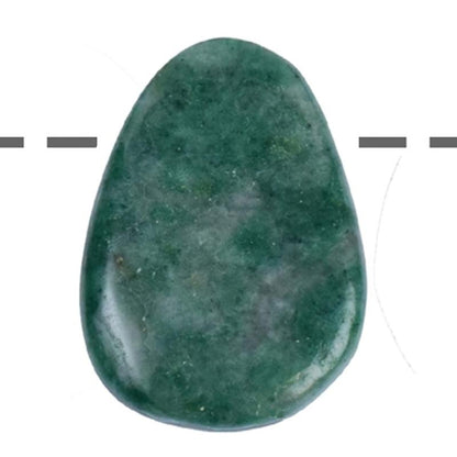 Pendentif Budstone Afrique du Sud A pierre trouée + cordon - La Boite à Cailloux