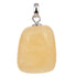 Pendentif calcite orange Mexique A pierre roulée boucle argent 925 - La Boite à Cailloux