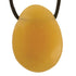Pendentif calcite orange Mexique A (pierre trouée) + cordon - La Boite à Cailloux