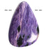 Pendentif charoite Russie A (pierre trouée) + cordon - La Boite à Cailloux