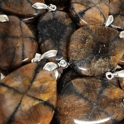 Chiastolite Pendant China A (flat stone)