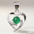 Pendentif chrysoprase Australie AAA argent 925 Rhodié - La Boite à Cailloux