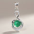 Pendentif chrysoprase Australie AAA argent 925 Rhodié - La Boite à Cailloux