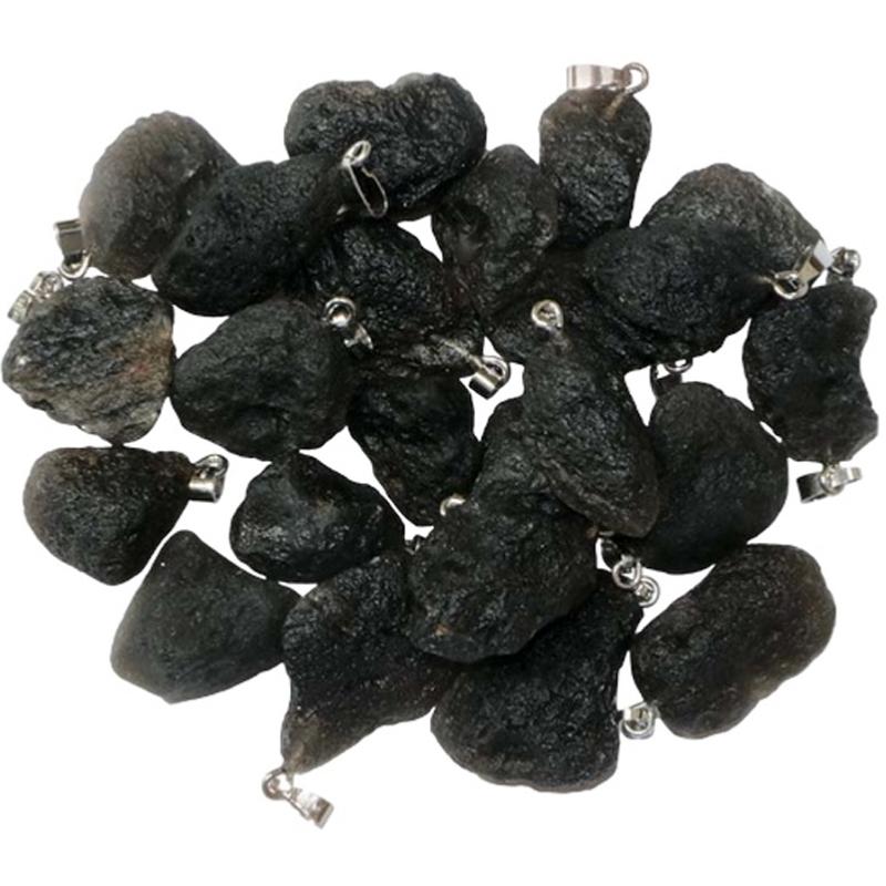 Pendentif cintamani Indonésie A pierre roulée boucle argent 925 - La Boite à Cailloux