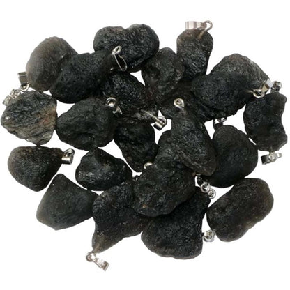 Pendentif cintamani Indonésie A pierre roulée boucle argent 925 - La Boite à Cailloux