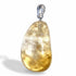 Pendentif citrine chauffée Brésil A pierre roulée boucle argent 925 - La Boite à Cailloux