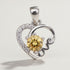 Pendentif citrine Madagascar AAA argent 925 Rhodié - La Boite à Cailloux