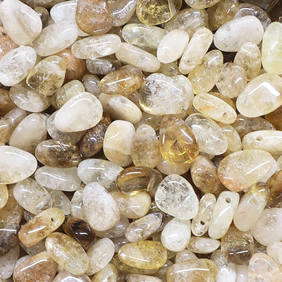 Pendentif citrine naturelle Congo A (pierre trouée) + cordon
