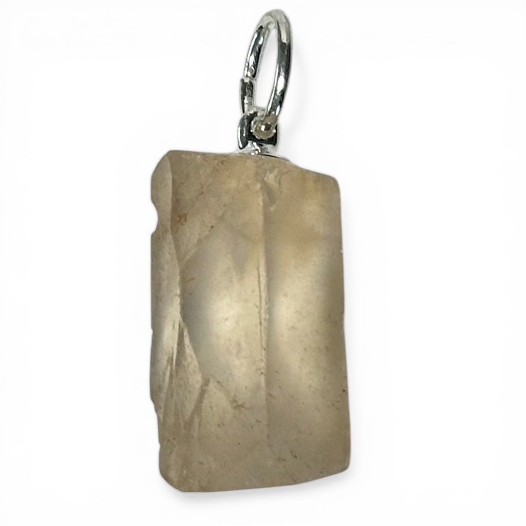 Pendentif citrine naturelle Madagascar A+ (pierre brute) - La Boite à Cailloux