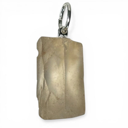 Pendentif citrine naturelle Madagascar A+ (pierre brute) - La Boite à Cailloux