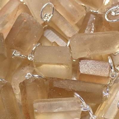 Pendentif citrine naturelle Madagascar A+ (pierre brute)