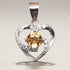 Pendentif citrine naturelle Madagascar AAA argent 925 Rhodié - La Boite à Cailloux
