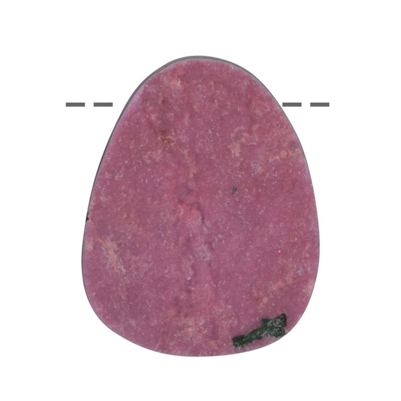 Pendentif cobaltocalcite Congo A (pierre trouée) + cordon - La Boite à Cailloux