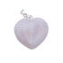 Pendentif coeur agate Botswana A acier inoxydable (20mm) - La Boite à Cailloux