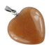 Pendentif coeur aventurine rouge Brésil A (20mm) - La Boite à Cailloux