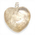 Pendentif coeur citrine naturelle Madagascar AA (25 - 30mm) - La Boite à Cailloux