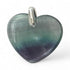 Pendentif coeur fluorine multicolore A+ 25mm - La Boite à Cailloux