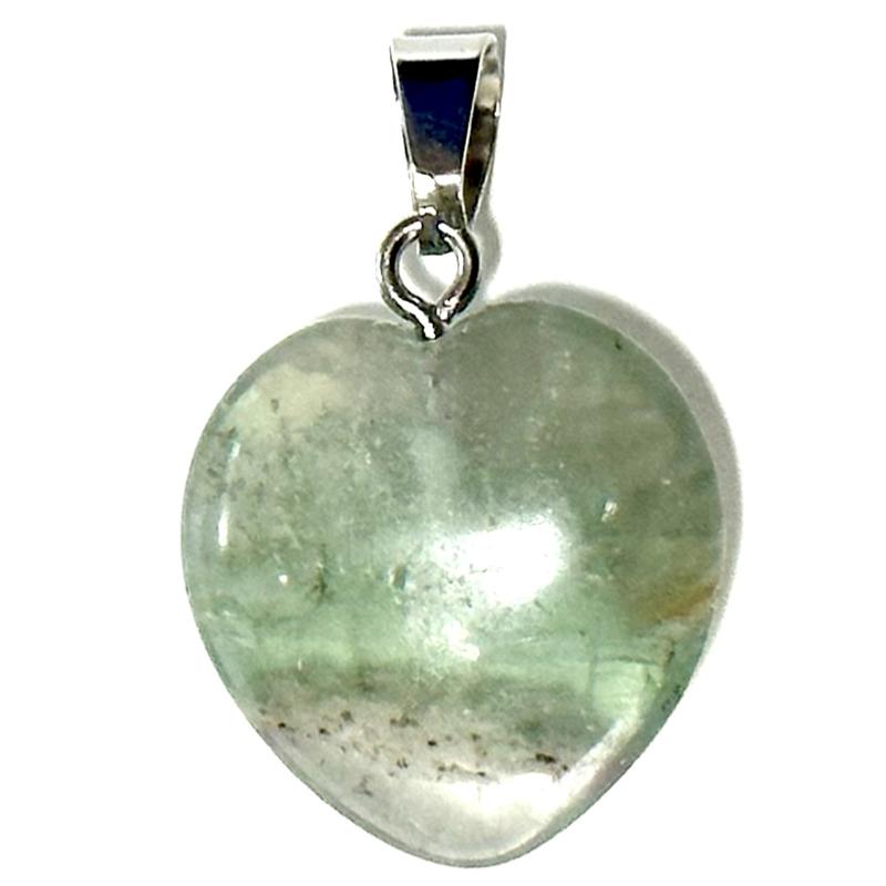 Pendentif coeur fluorine multicolore Chine A 20mm - La Boite à Cailloux
