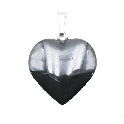Pendentif coeur hématite Chine (20mm)