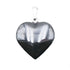 Pendentif coeur hématite Chine (20mm) - La Boite à Cailloux