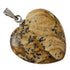 Pendentif coeur jaspe paysager Namibie A (20mm) - La Boite à Cailloux