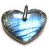 Pendentif coeur Labradorite Madagascar AAA (25mm) - La Boite à Cailloux