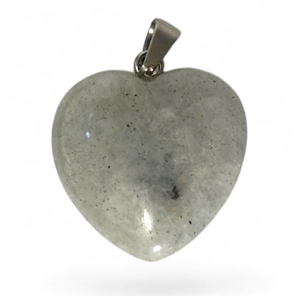 Pendentif coeur labradorite Madagascar AB 20mm - La Boite à Cailloux