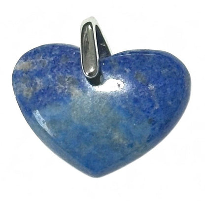 Pendentif coeur lapis lazuli Afghanistan A (25mm) - La Boite à Cailloux
