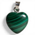 Pendentif coeur malachite Congo AA - La Boite à Cailloux
