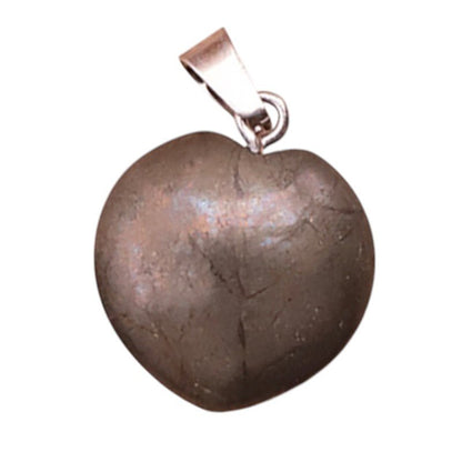 Pendentif coeur pyrite Pérou A 20mm - La Boite à Cailloux