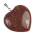 Pendentif coeur quartz de feu Brésil A (20mm) - La Boite à Cailloux