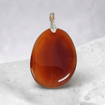 Carnelian pendant Brazil A (flat stone)