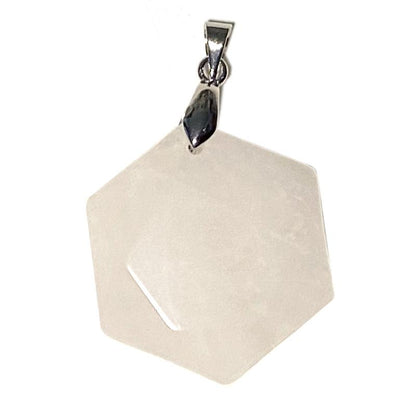 Pendentif cristal de roche Brésil A (sceau de Salomon) - La Boite à Cailloux