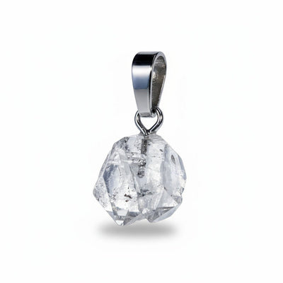 Colgante de diamantes de cristal Herkimer Estados Unidos Con anilla de plata 925